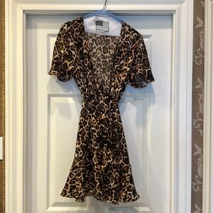 Leopard Crossbody Dress - size medium